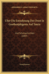 Uber Die Entsuhnung Des Orest In Goethesiphigenie Auf Tauris