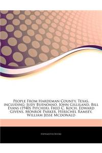 Articles on People from Hardeman County, Texas, Including