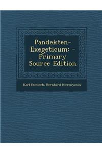 Pandekten-Exegeticum