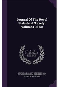 Journal of the Royal Statistical Society, Volumes 36-50