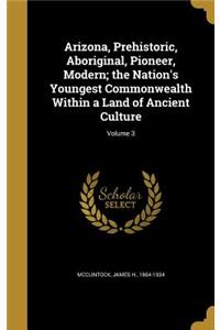 Arizona, Prehistoric, Aboriginal, Pioneer, Modern; the Nation's Youngest Commonwealth Within a Land of Ancient Culture; Volume 3