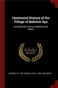 Centennial History of the Village of Ballston Spa