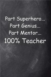 Superhero Teacher Chalkboard Design