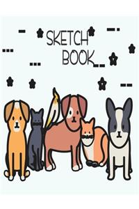sketch book art set Notebook for Drawing, Writing, Painting, Sketching or Doodling 8.5*11