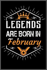 legends are born in february