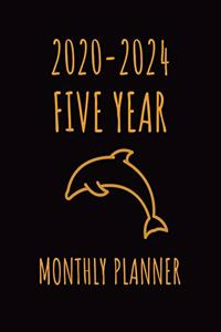 Dolphin - 2020-2024 Five Year Monthly Calendar