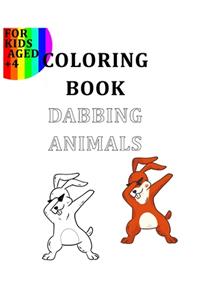Coloring Book Dabbed Animals For Kids Aged +4