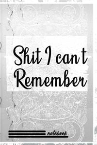 Shit I Can't Remember