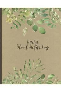 Daily Blood Sugar Log