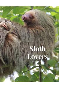 Sloth Lovers 100 page Journal