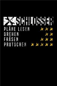 Schlosser - Pläne lesen, Drehen, Fräsen, Prutschen