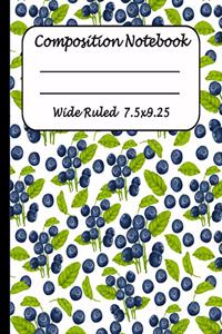 Wide Ruled Composition Notebook
