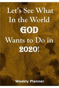 Let's See What In the World God Wants to Do in 2020!