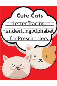 Letter Tracing Book Handwriting Alphabet for Preschoolers Cute Cats