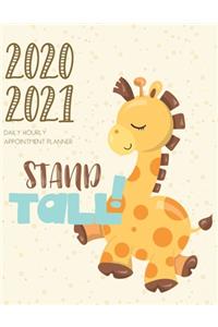 Daily Planner 2020-2021 Giraffe 15 Months Gratitude Hourly Appointment Calendar