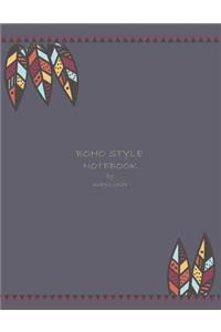 Boho style notebook by magic lover