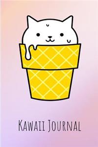 Kawaii Journal: Cute Japanese Anime Cat Notebook for Young, Teen & Adult Girls