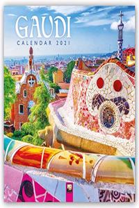 Gaudi Wall Calendar 2021 (Art Calendar)