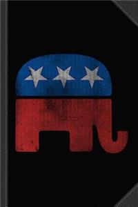 Republican Elephant Vintage Journal Notebook