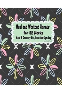 Meal and Workout Planner for 52 Weeks
