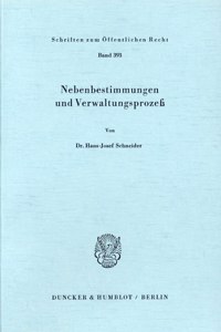 Nebenbestimmungen Und Verwaltungsprozess