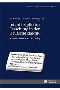 Interdisziplinaere Forschung in der Deutschdidaktik