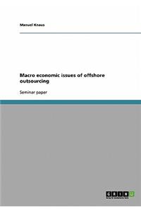 Macro economic issues of offshore outsourcing