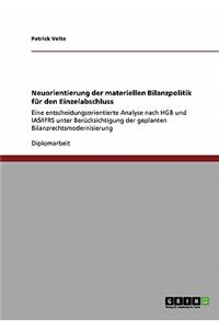 Neuorientierung der materiellen Bilanzpolitik für den Einzelabschluss