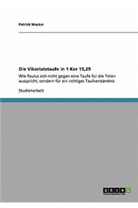 Vikariatstaufe in 1 Kor 15,29