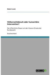 Völkerrechtsbruch oder humanitäre Intervention?