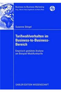 Tarifwahlverhalten im Business-to-Business-Bereich
