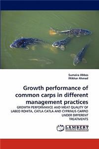 Growth performance of common carps in different management practices