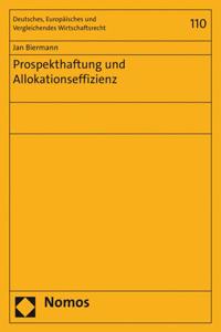 Prospekthaftung Und Allokationseffizienz