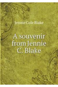 A souvenir from Jennie C. Blake