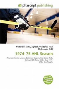 1974-75 Ahl Season