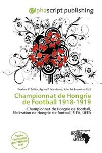 Championnat de Hongrie de Football 1918-1919