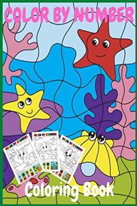Color by number coloring book