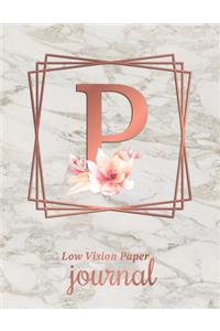 Low Vision Paper Journal