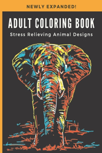 Adult Coloring Book: Strees Relieving Animal Designs