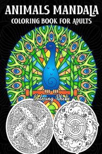 Animals Mandala Coloring Book for Adults