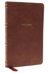 Nkjv, Thinline Bible, Leathersoft, Brown, Thumb Indexed, Red Letter Edition, Comfort Print