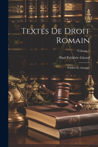 Textes De Droit Romain