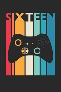 Gaming Notebook for 16 Year Old Boys and Girls - Vintage Gaming Journal - 16th Birthday Gift for Gamer Diary