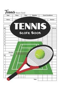 Tennis Score Book