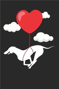 Whippet Journal - Whippet Notebook - Valentine's Day Gift for Whippet Lovers