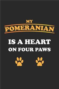 My Pomeranian is a heart on four paws