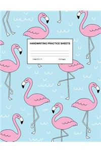 Handwriting Practice Sheets: Cute Blank Lined Paper Notebook for Writing Exercise and Cursive Worksheets - Perfect Workbook for Preschool, Kindergarten, 1st, 2nd, 3rd and 4th Gr