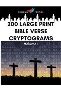 200 Large Print Bible Verse Cryptograms