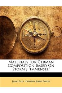 Materials for German Composition Based on Storm's Immensee