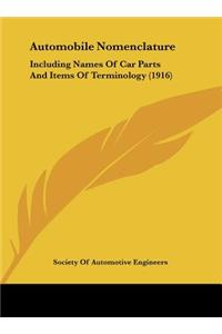 Automobile Nomenclature